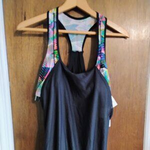 Gottex Women's Cosmo Tankini Top Swimsuit Women's Bra Sized 36D Top Only